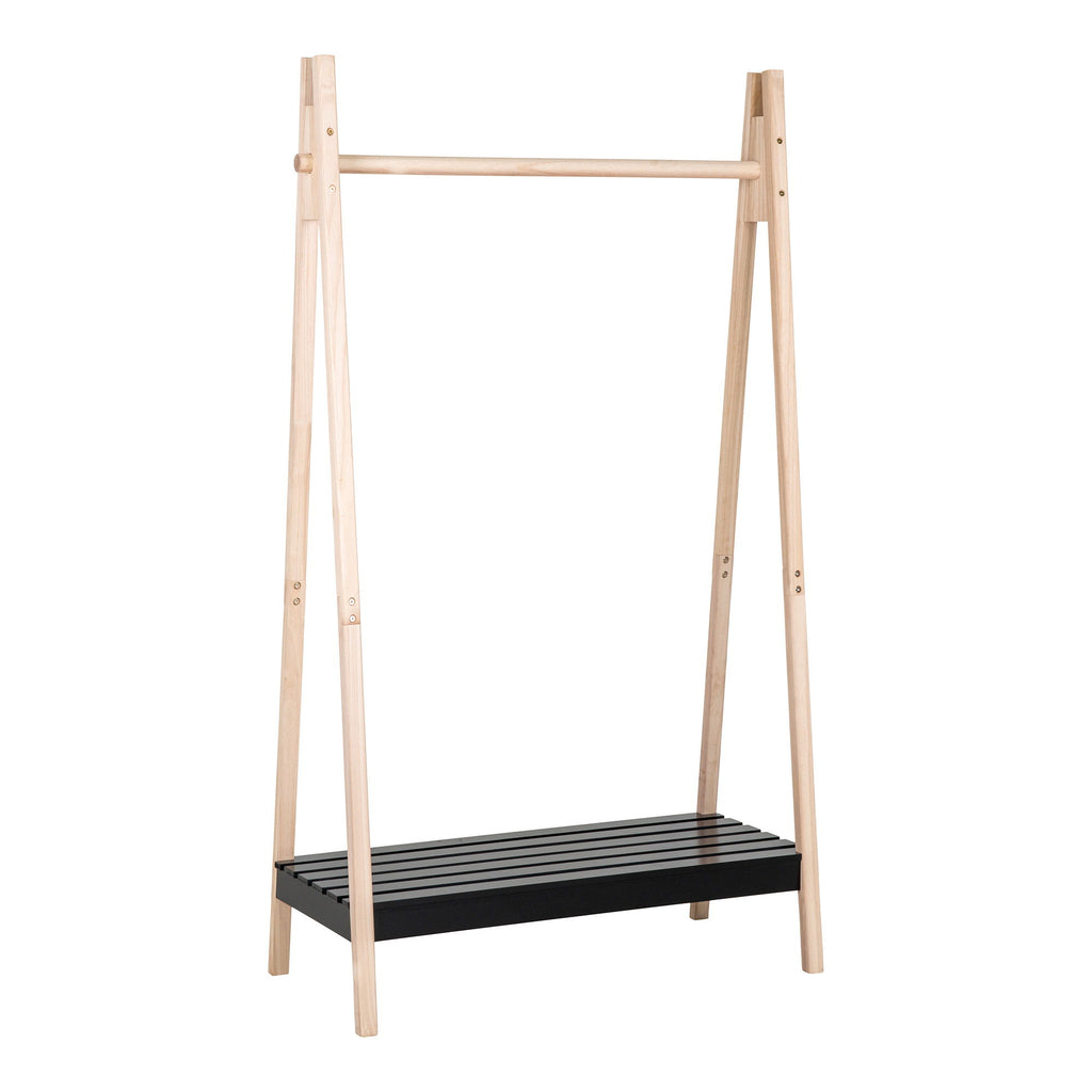 Torino Clothes Rack - Clothes rack in natural wood and black